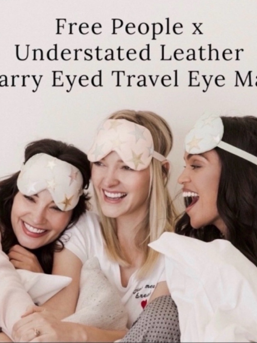 FREE PEOPLE Starry Vegan Leather Eye Mask with removable Cooling Insert - Picture 3 of 16
